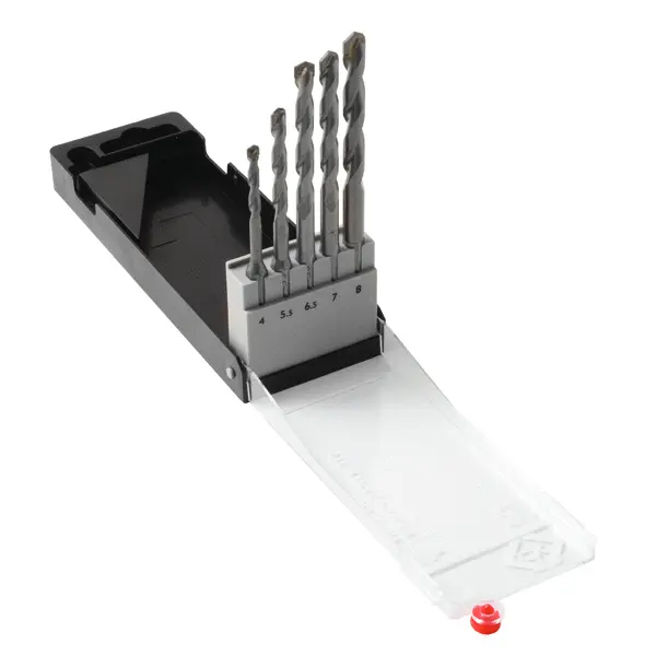 CK Wolframcarbid-Spitze Drehung Satz 4 mm → 8 mm, 5-teilig für Mauerwerk