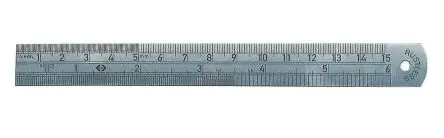 CK Edelstahl Lineal Metrisch, Zoll 150 mm x 17mm