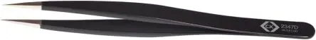 Produktfoto 1 von CK Edelstahl Pinzette, 122mm, Spitze Gerade Antimagnetisch 1-teilig ESD-Sicherheit