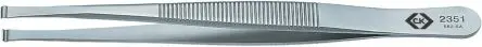 Produktfoto 1 von CK Edelstahl Pinzette, 115mm, Spitze Abgerundet Antimagnetisch 1-teilig ESD-Sicherheit