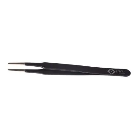 CK Edelstahl Pinzette, 123mm, Spitze Flach Antimagnetisch 1-teilig ESD-Sicherheit
