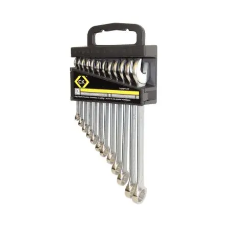 Produktfoto 1 von CK Pfeifenkopfschlüssel-Satz Ring-Maulschlüssel CrV-Stahl, 12-teilig 12, 14, 11, 9, 15, 19, 13, 17, 8, 22, 10, 21