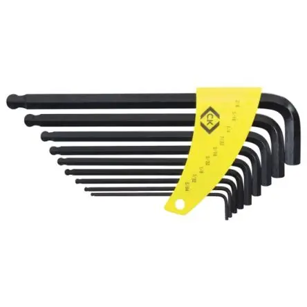CK Sechskantschlüsselsatz 9 L Zoll Kurz 1/8 in, 3/16 in, 3/32 in, 3/8 in, 5/16 in, 5/32 in, 5/64 in, 7/32 in