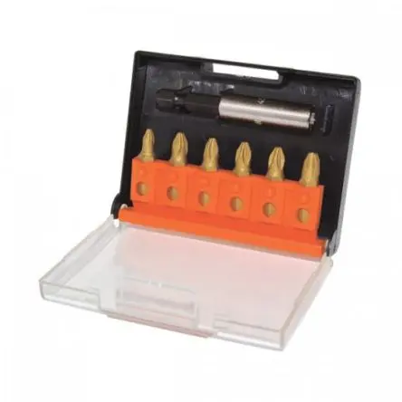 Produktfoto 1 von CK Phillips Pozidriv Schraubendreherbitsatz CrV-Stahl PZ1 25 mm, 6-teilig