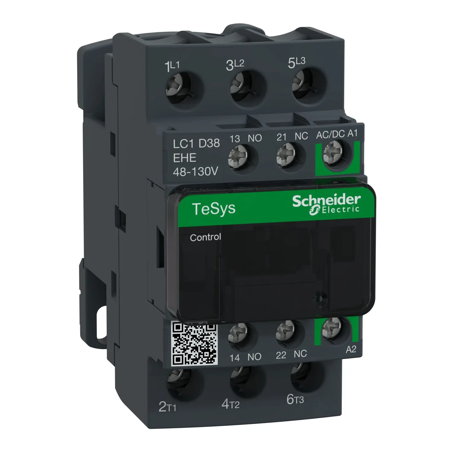 Produktfoto 1 von Schneider Electric TeSys LC1 Leistungsschütz 48 → 130 V-Spule, 3 -polig , 690 V / 50 A 18,5 kW 3 NO (Schließer)