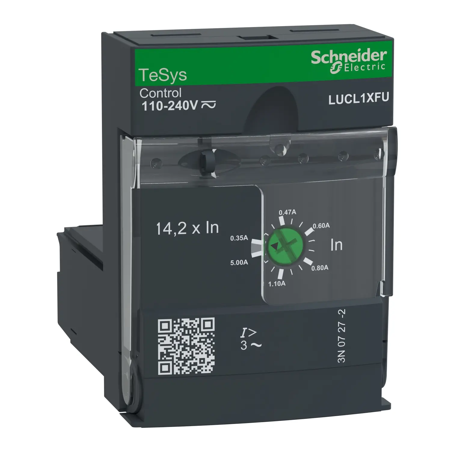 Schneider Electric Steuergerät, 3-phasig, 690 V ac, Manueller Reset-Steuerung / 0.35 to 1.4 A 0.25 kW x 45 mm x 60 mm