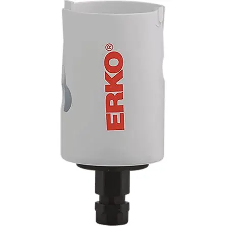 Produktfoto 1 von ERKO, Ø 51 mm Hartmetall Lochsäge Zentrierbohrer inkl., Ø 51mm / Bohrtiefe 60 mm