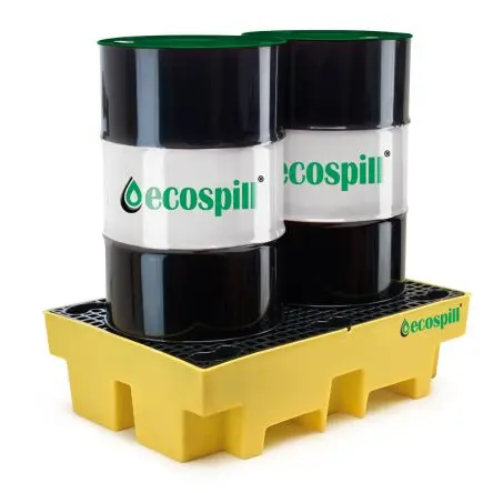 Produktfoto 1 von Ecospill Ltd Auffang-Equipment aus Polyethylen Chemie, Auffangwanne für 2 Fässer 240 L
