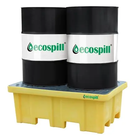 Produktfoto 1 von Ecospill Ltd Auffang-Equipment aus Polyethylen Chemie, Auffangwanne für 2 Fässer 230 L