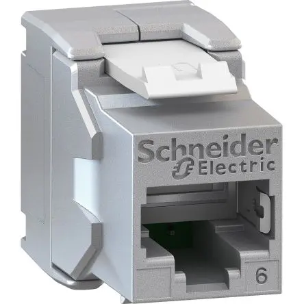 Produktfoto 1 von Schneider Electric Infraplus-MP Buchse Kat. 6 RJ45-Steckverbinder, 1-Port 1-polig Abgeschirmt Kabel Rechteckig