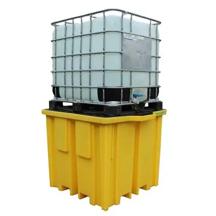 Produktfoto 1 von Ecospill Ltd Auffang-Equipment aus Polyethylen Industrielle Aufbewahrung, 4-Wege-Auffangwanne für einzelne IBC-Behälter