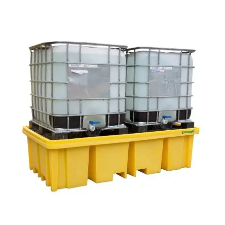 Produktfoto 1 von Ecospill Ltd Auffang-Equipment aus Polyethylen Chemie, 4-Wege-Auffangwanne für doppelte IBC-Behälter 1150 L
