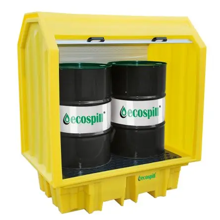 Produktfoto 1 von Ecospill Ltd Auffang-Equipment aus Polyethylen Chemie, Auffangwanne für 2 Fässer 230 L
