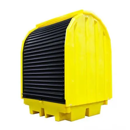 Produktfoto 1 von Ecospill Ltd Auffang-Equipment aus Polyethylen Chemie, Allwetter-Auffangwanne für 4 Fässer 410 L