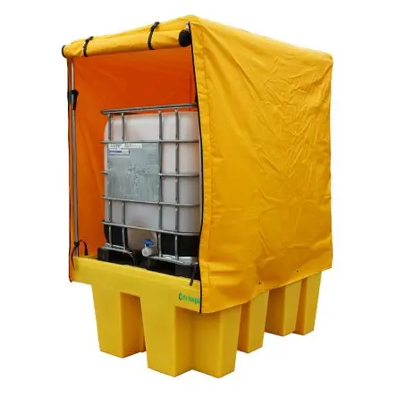 Produktfoto 1 von Ecospill Ltd Auffang-Equipment aus Polyethylen Chemie, Einzelne IBC-Softtop-Auffangwanne 1100 L