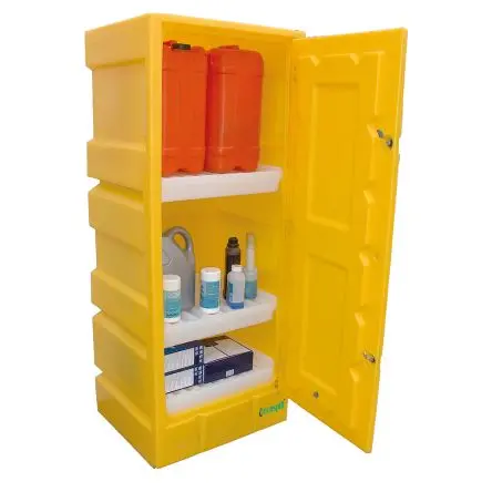 Produktfoto 1 von Ecospill Ltd Schrank Typ Schrank mit Ablage Freistehend 1 Tür/en 2 Regal/e 0 Schublade/n 1650 mm 570mm Abschließbar 650