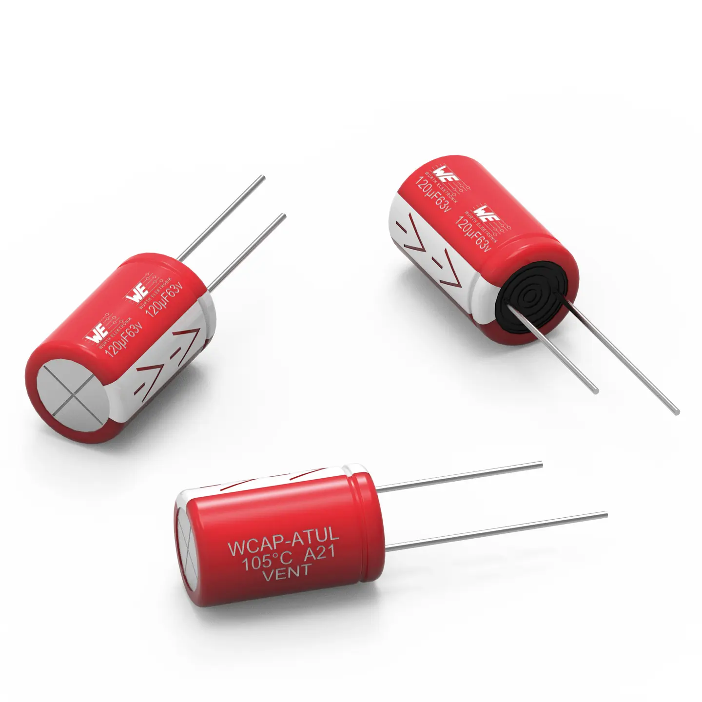 Produktfoto 1 von Wurth Elektronik, THT Aluminium-Elektrolyt Kondensator 4700μF / 35V dc
