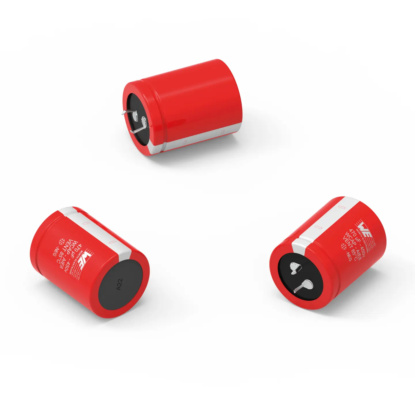 Wurth Elektronik Snap-In Aluminium-Elektrolyt Kondensator 4700μF / 63V dc