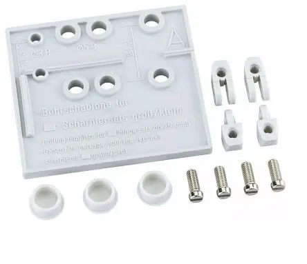 Produktfoto 1 von Günther Spelsberg Externes Scharnier-Set, für Nachrüstung der Gehäuseabdeckung an Scharniertür IP66 ASS-kl 8.4 mm 7.5mm