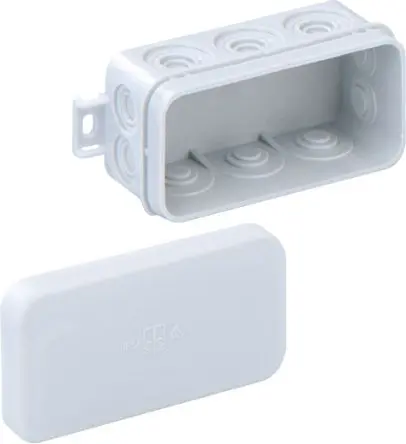 Produktfoto 1 von Spelsberg MINI Polyethylen Abzweigdose Grau IP55 VDE Breite 89mm Höhe 38 mm Länge 43 mm