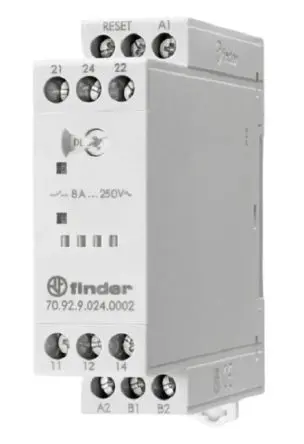 Produktfoto 1 von Finder NFC-Überwachungsrelais 1-phasig, DPDT-2 CO Schienenverkehr