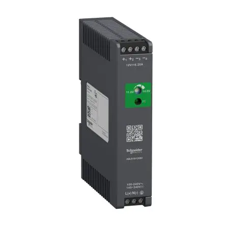 Produktfoto 1 von Schneider Electric Modicon ABL Spannungsversorgung 1 12V dc 75 W, Hutschiene 240V ac