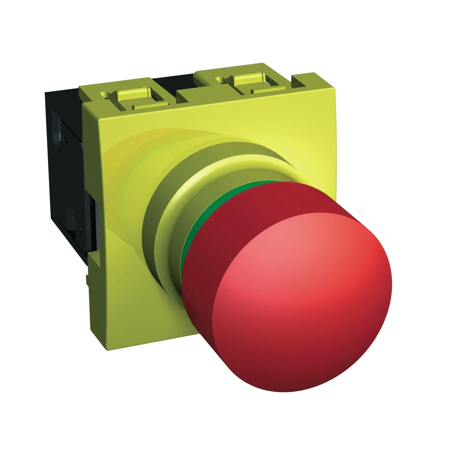 Produktfoto 1 von Schneider Electric Altira Not-Aus-Drucktaster, Einrastbefestigung, Rot IP44, 45 mm, x 33.8 mm, Einsteck-Anschluss