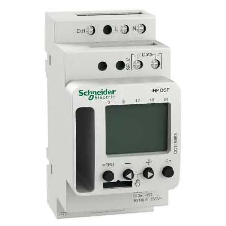 Produktfoto 1 von Schneider Electric Digital Acti9 Zeitschaltuhr 230V, Wöchentlich, 1-Kanal, Schraube