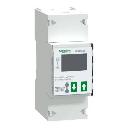 Produktfoto 1 von Schneider Electric AC Acti9 iEM Leistungsmessgerät 96.7 mm x 35.8 mm