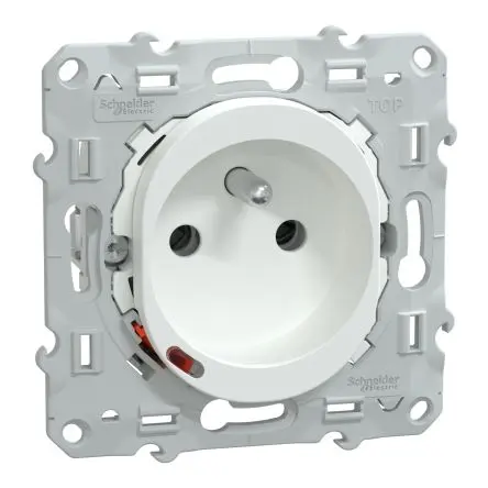 Produktfoto 1 von Schneider Electric Wiser Steckdose CEE 1-fach Innen Thermoplast Weiß / 16A