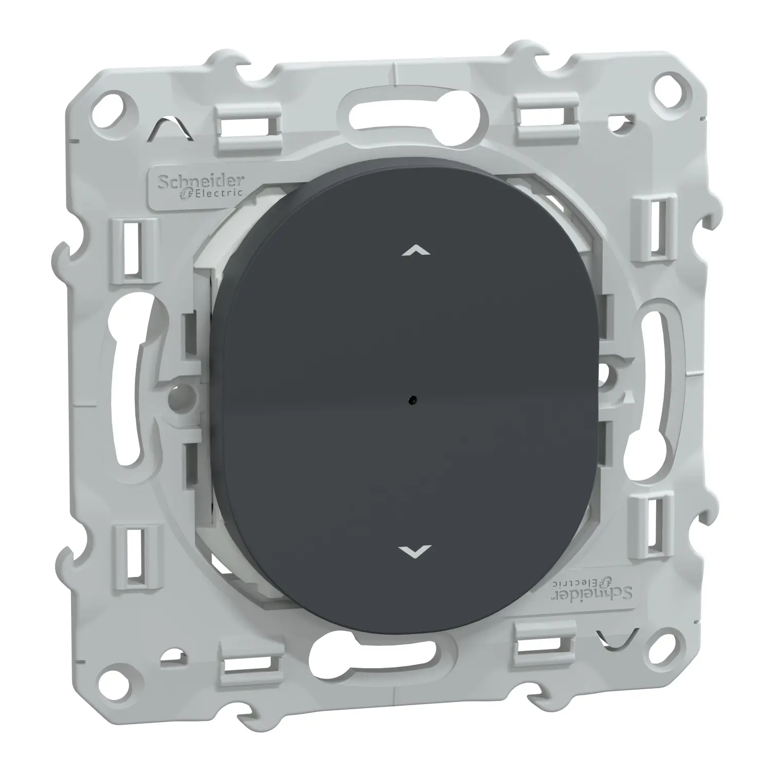 Produktfoto 1 von Schneider Electric Ovalis C Dimmer, 0.4 W 250 V 4 A 2-polig H. 71 mm B. 71 mm T. 29 mm