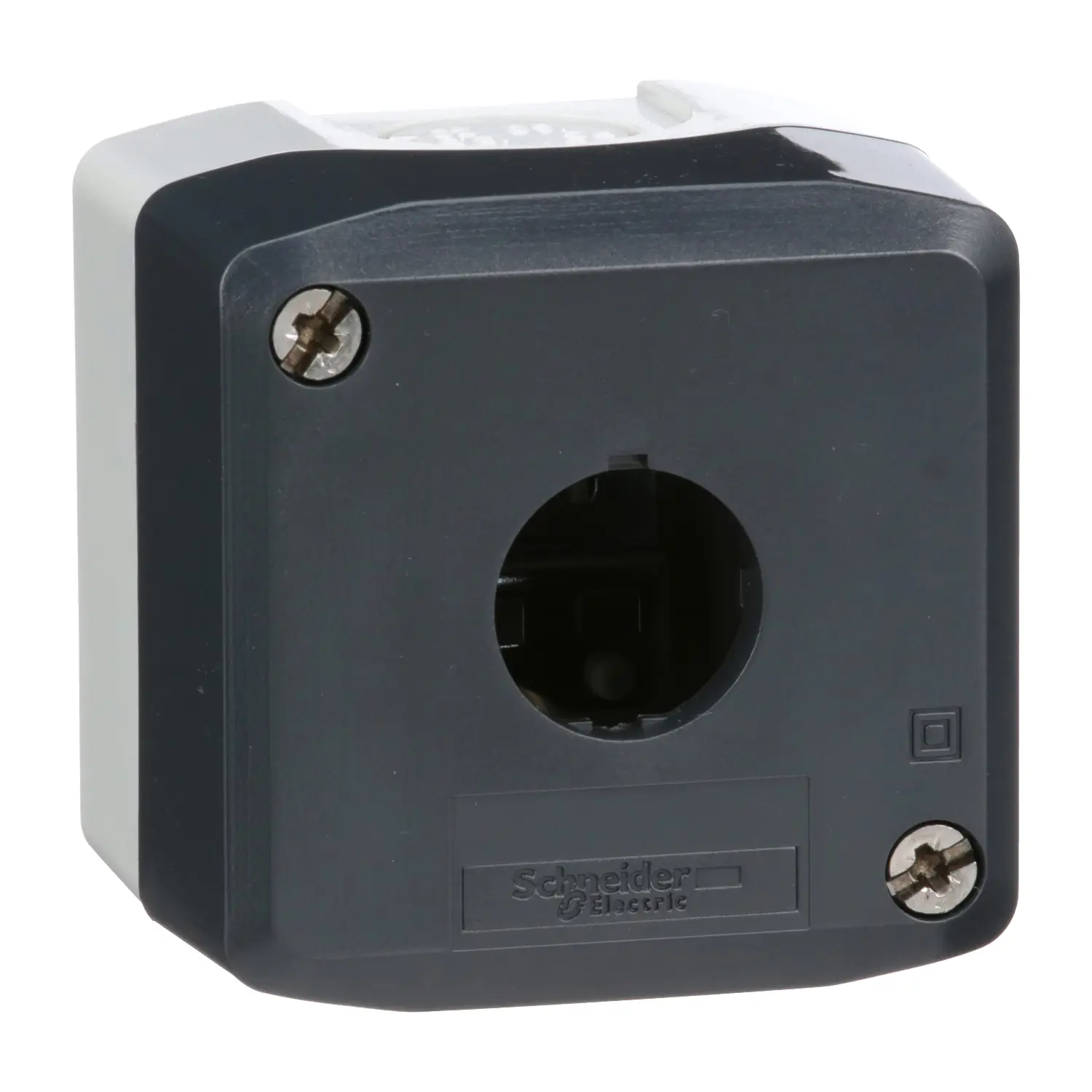 Produktfoto 1 von Schneider Electric XALD Leere Steuerstation, 1 x Ø 22 mm, Grau, Polycarbonat, IP40, IP69K, IP66