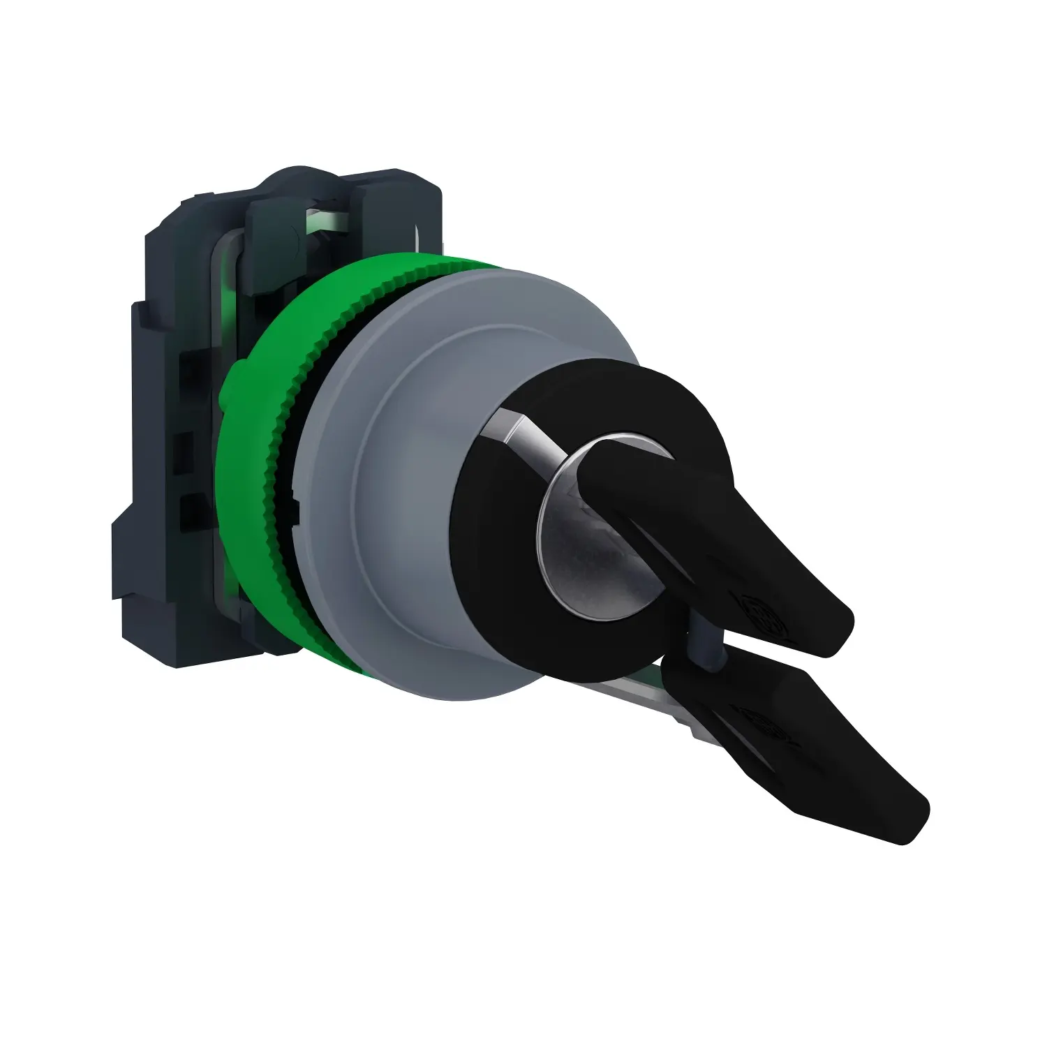Produktfoto 1 von Schneider Electric Harmony XB5 Wahlschalter 2-Stufen 22 mm, 1 Schließer