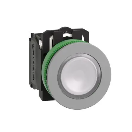 Produktfoto 1 von Schneider Electric Harmony Druckschalter Beleuchtet Federrückstellung Panel Ø 22 mm, 1-poliger Umschalter / 3A 600 V dc