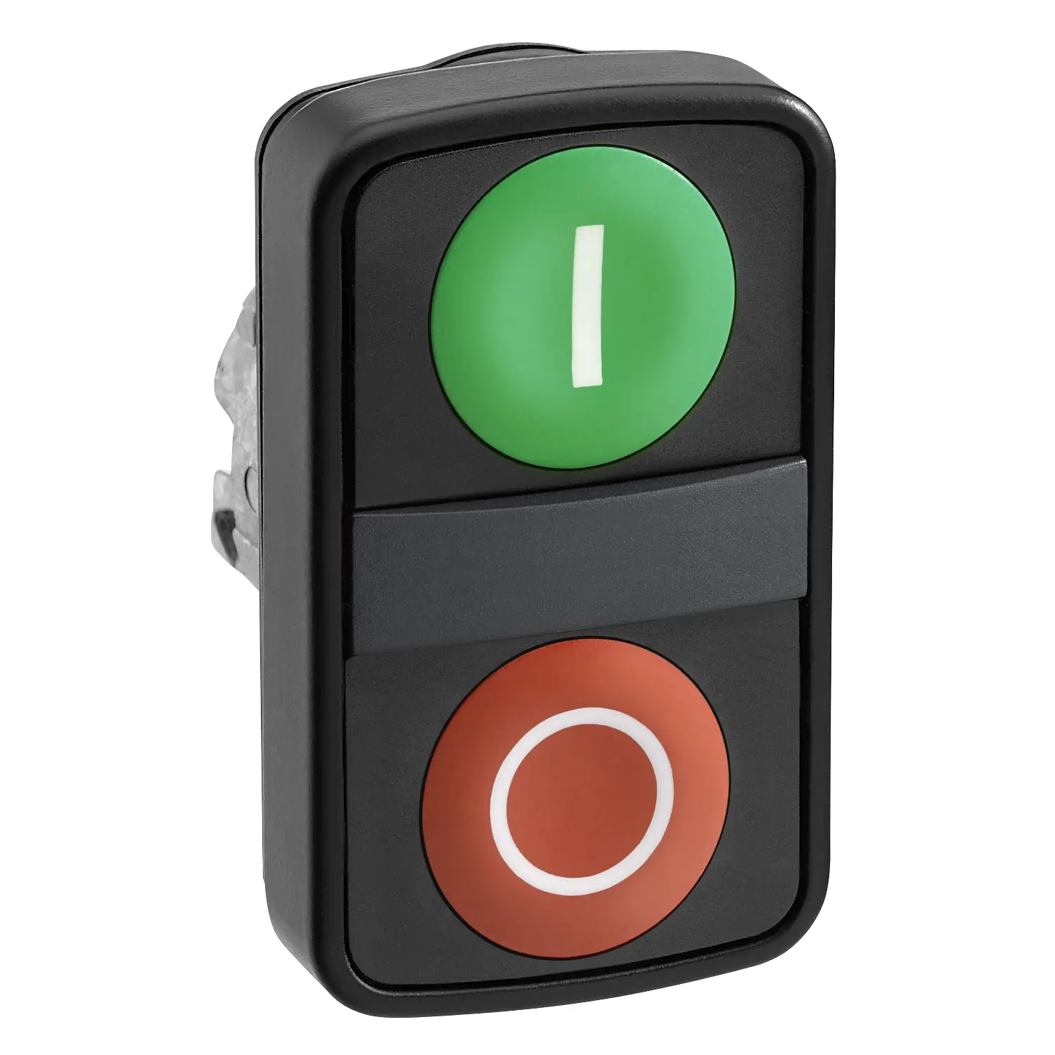 Produktfoto 1 von Schneider Electric ZB4 Druckschalter Grün Federrückstellung Ø 22 mm, IP69, IP66