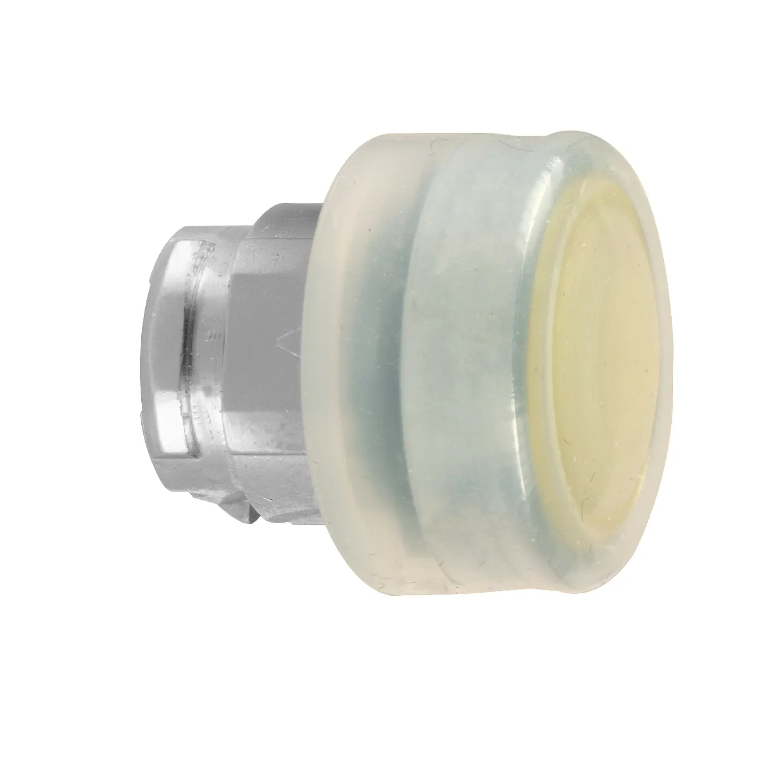 Produktfoto 1 von Schneider Electric Harmony XB4 Drucktastenkopf Ø 22 mm, Gelb Federrückstellung Rund Verchromtes Metall, IP66