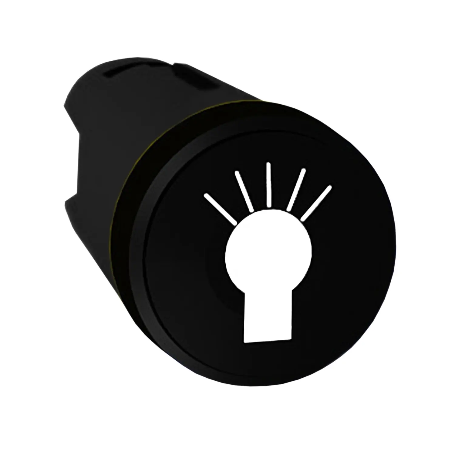 Produktfoto 1 von Schneider Electric Harmony XB5 Drucktastenkopf Ø 22 mm, Schwarz Federrückstellung Rund Kunststoff, IP66