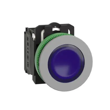 Produktfoto 1 von Schneider Electric Harmony Druckschalter Beleuchtet Federrückstellung Panel Ø 30 mm, 1-poliger Umschalter / 3A 600 V dc