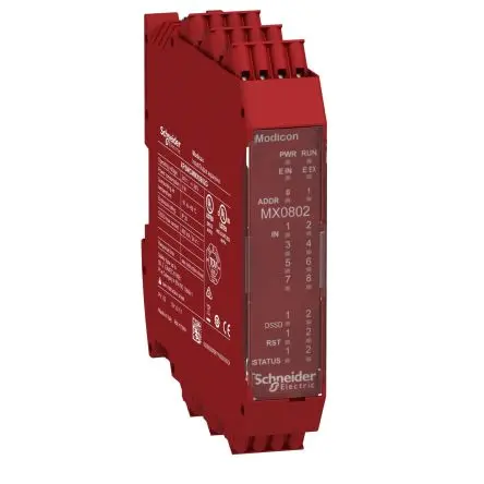 Produktfoto 1 von Schneider Electric Preventa Sicherheitsrelais 24V dc, 2 Sicherheitskontakte EN/ISO 13849-1, IEC 62061, EN/IEC 61496-1,