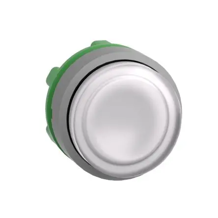 Produktfoto 1 von Schneider Electric Harmony Drucktastenkopf Ø 22 mm, Weiß Drücken Drücken Beleuchtet Rund Kunststoff, IP66