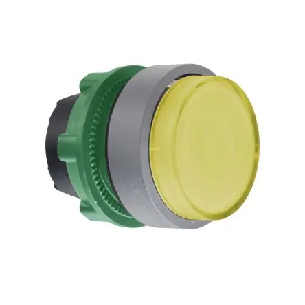 Produktfoto 1 von Schneider Electric Harmony Drucktastenkopf Ø 22 mm, Gelb Drücken Drücken Beleuchtet Rund Kunststoff, IP66