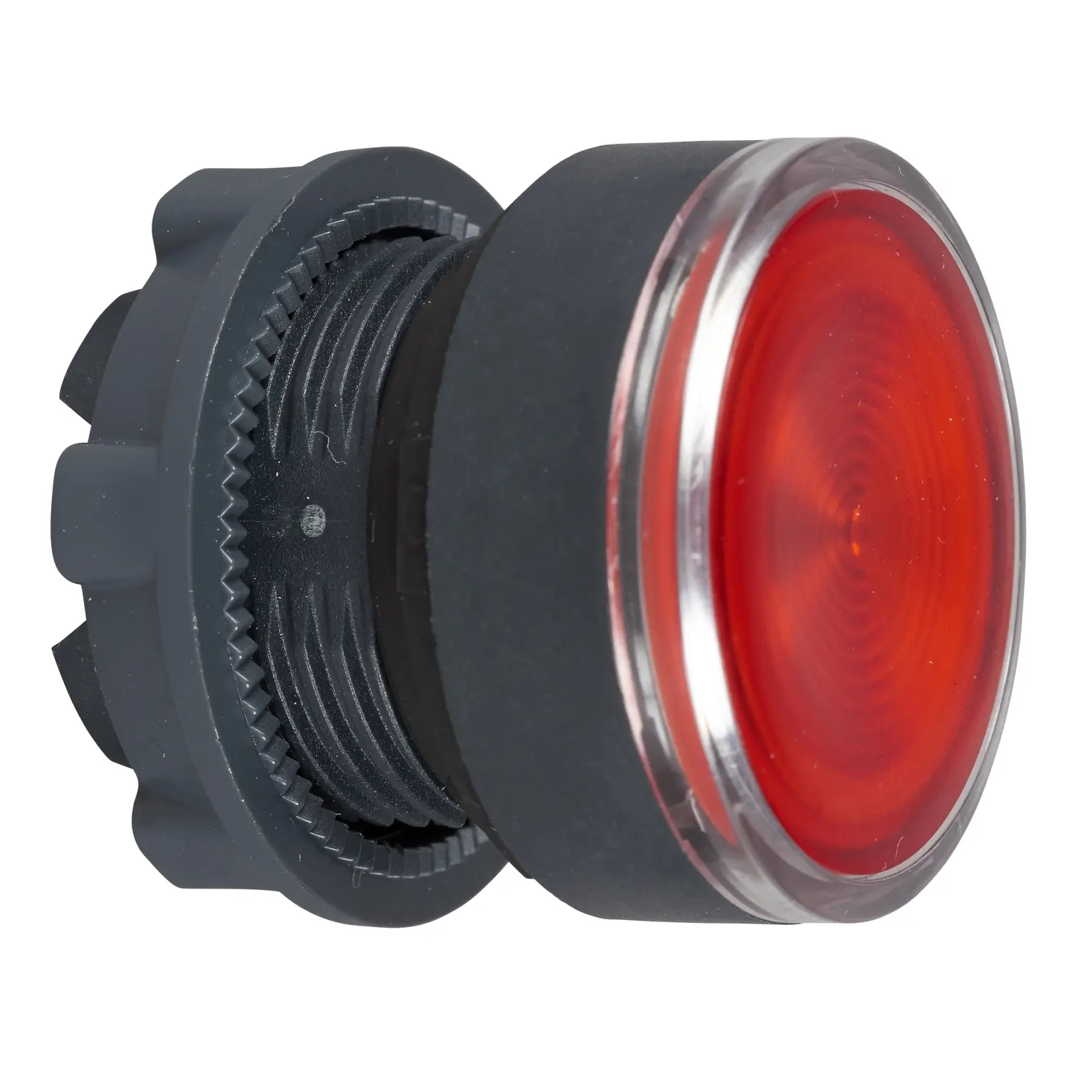 Produktfoto 1 von Schneider Electric Harmony XB4 Drucktastenkopf Ø 22 mm, Rot Federrückstellung Bündig, beleuchtet Rund Kunststoff, IP66