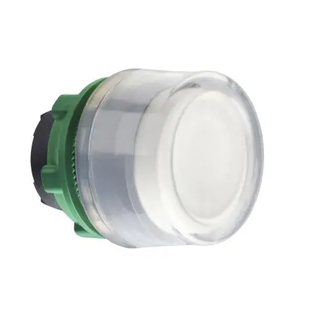 Produktfoto 1 von Schneider Electric Harmony XB5 Drucktastenkopf Ø 22 mm, Weiß Federrückstellung Beleuchtet Rund Kunststoff, IP66