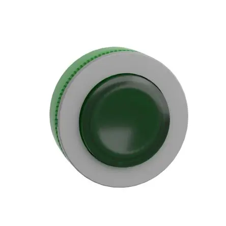 Produktfoto 1 von Schneider Electric Harmony Drucktastenkopf Ø 30.5 mm, Grün Federrückstellung Beleuchtet Rund Kunststoff, IP66