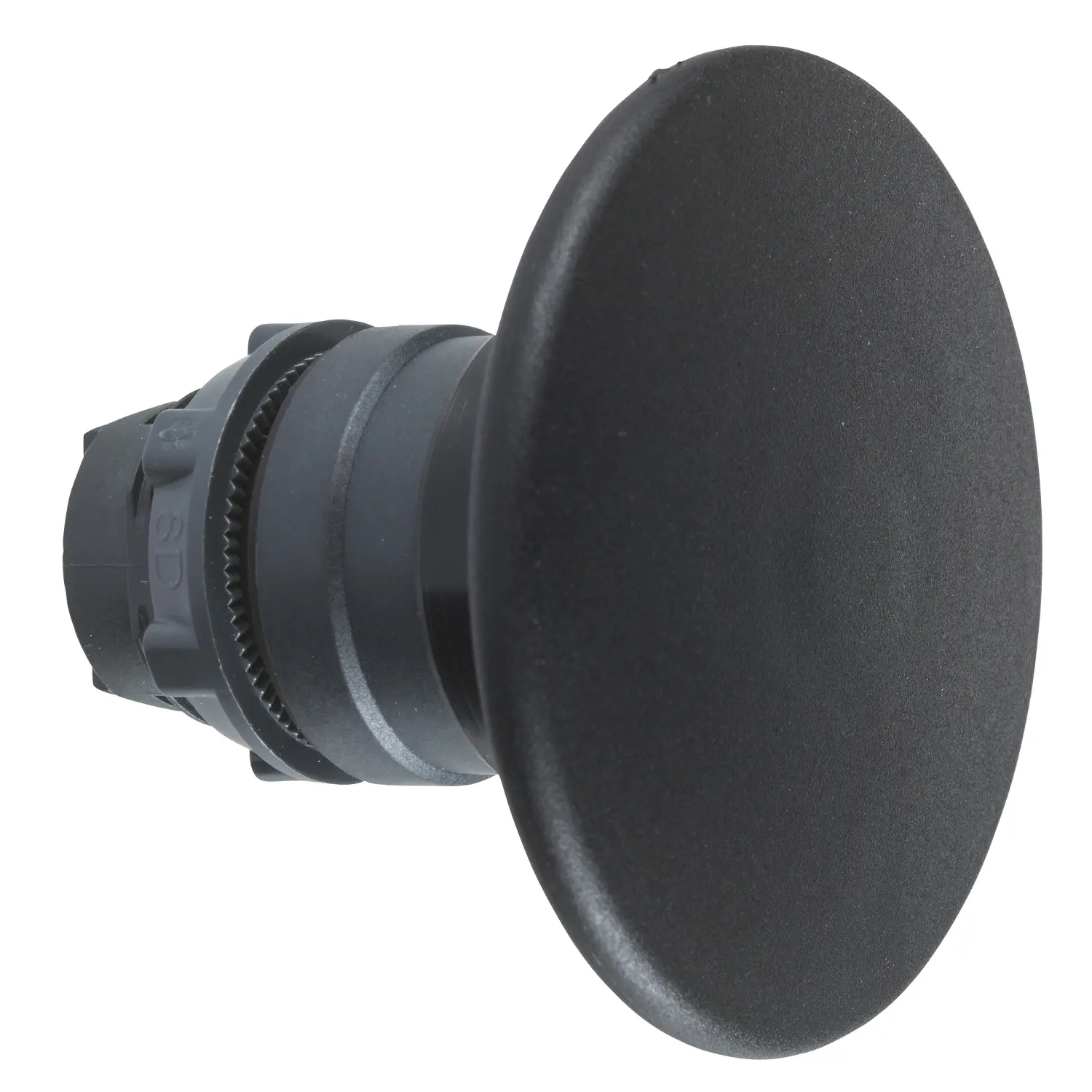 Produktfoto 1 von Schneider Electric Harmony XB4 Drucktastenkopf Ø 22 mm, Schwarz Rastend Pilzkopf Kunststoff, IP66