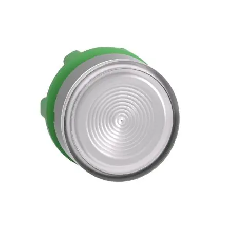 Produktfoto 1 von Schneider Electric Harmony Drucktastenkopf Ø 22 mm, Weiß Federrückstellung Bündig, beleuchtet Rund Kunststoff, IP66