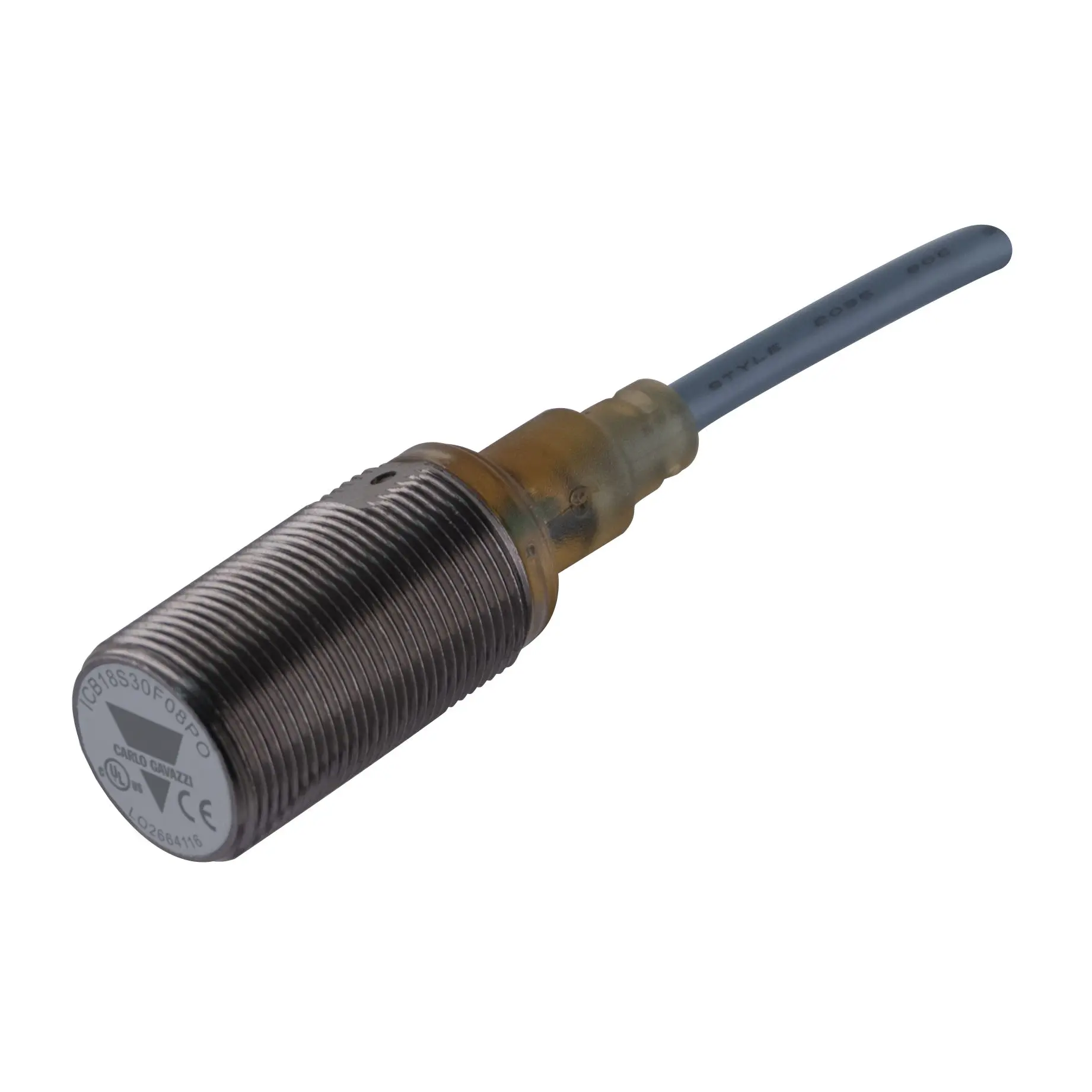 Produktfoto 1 von Carlo Gavazzi ICB18 M18 Näherungssensor Induktiv, Gewinderohr 8 mm PNP 10 → 36 V dc / 200 mA NO, IP67