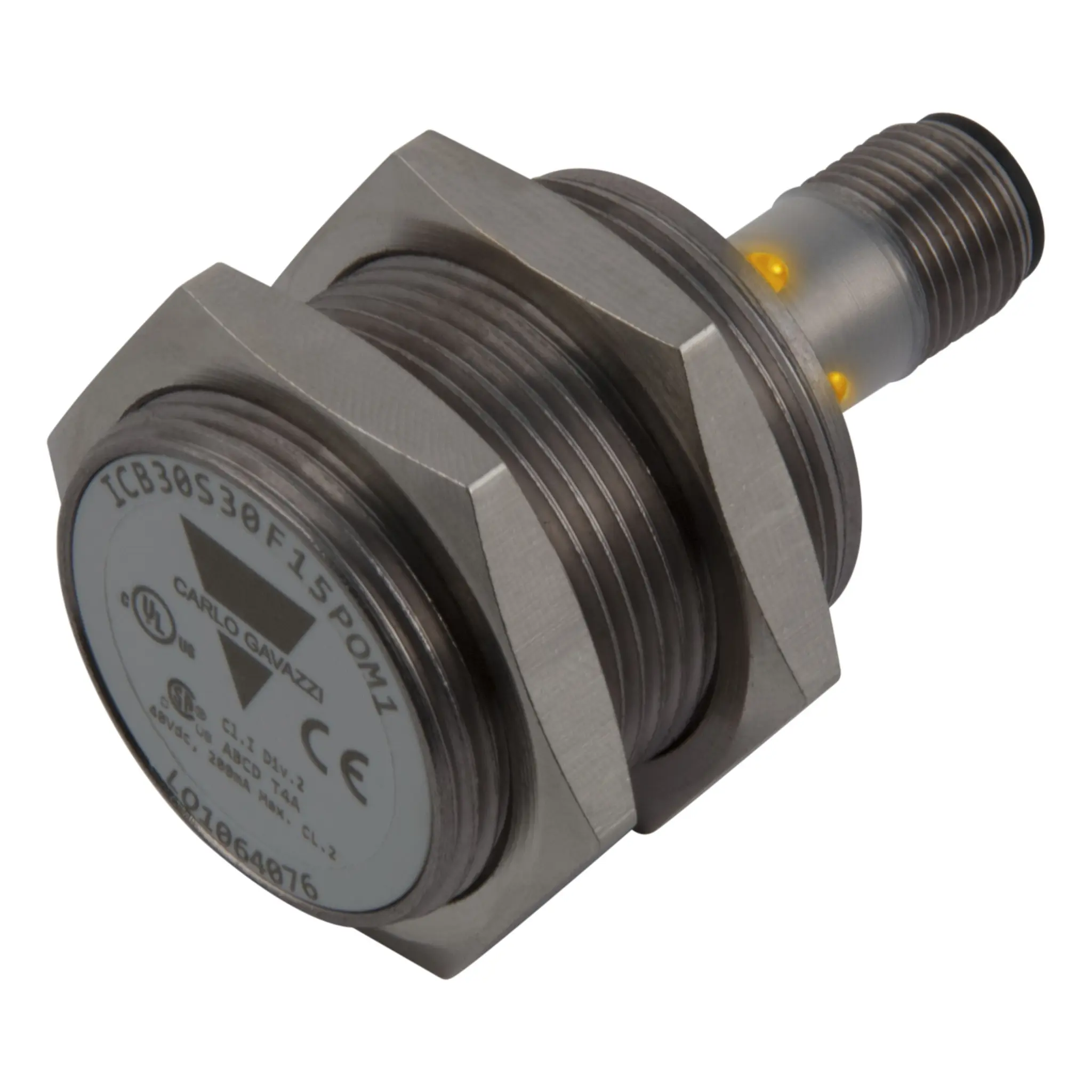 Produktfoto 1 von Carlo Gavazzi ICB30 M30 Näherungssensor Induktiv, Gewinderohr 15 mm PNP 10 → 36 V dc / 200 mA NO, IP67