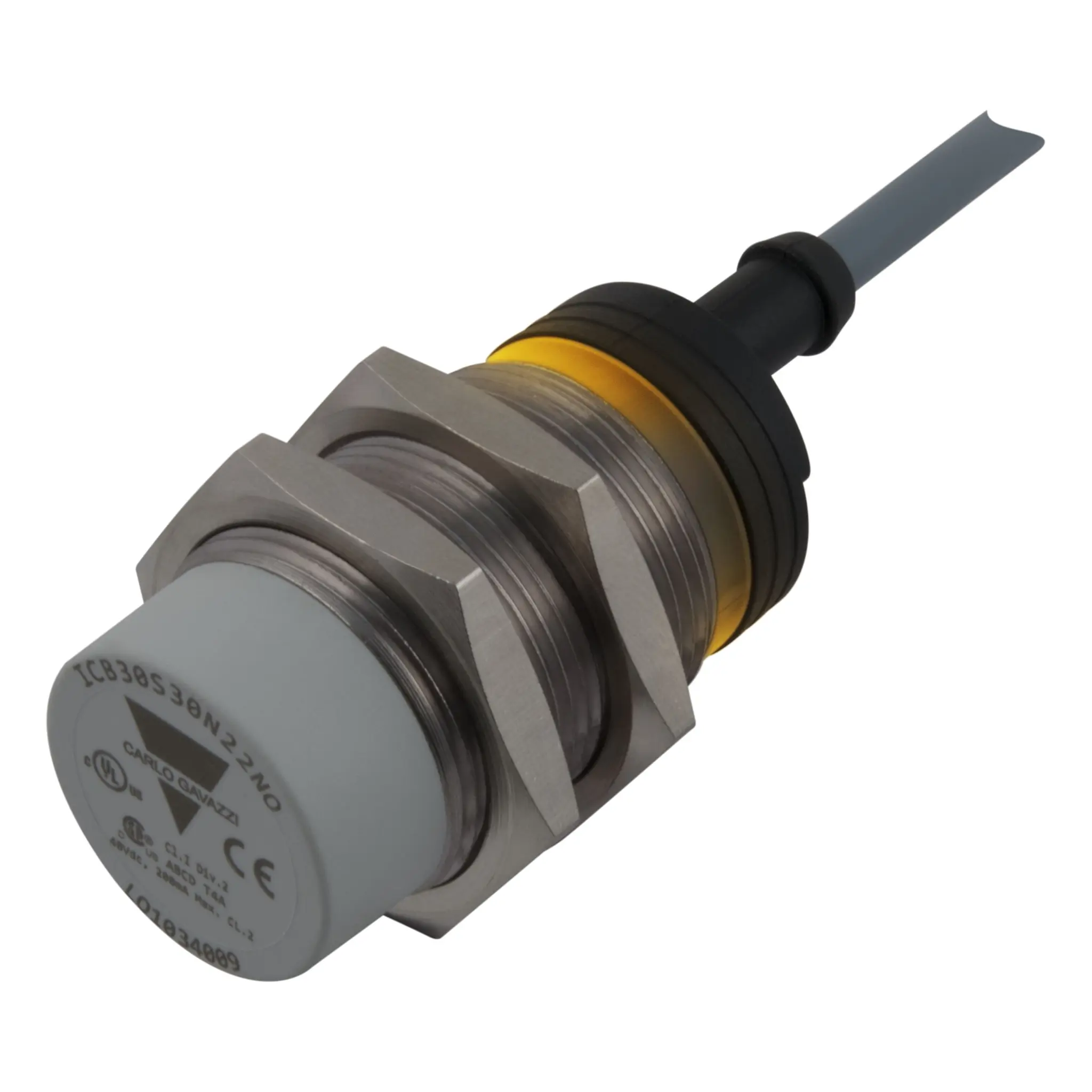 Produktfoto 1 von Carlo Gavazzi ICB30 M30 Näherungssensor Induktiv, Gewinderohr 22 mm PNP 10 → 36 V dc / 200 mA NO, IP67
