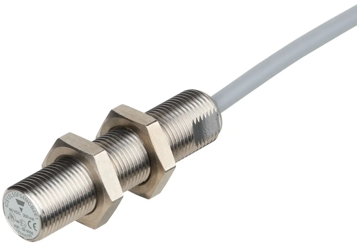 Produktfoto 1 von Carlo Gavazzi ICS12 M12 Näherungssensor Induktiv, Gewinderohr 4 mm PNP 8 → 60 V dc / 200 mA NC, IP67, IP68, IP69K